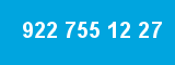 922 755 12 27 922 755 12 27